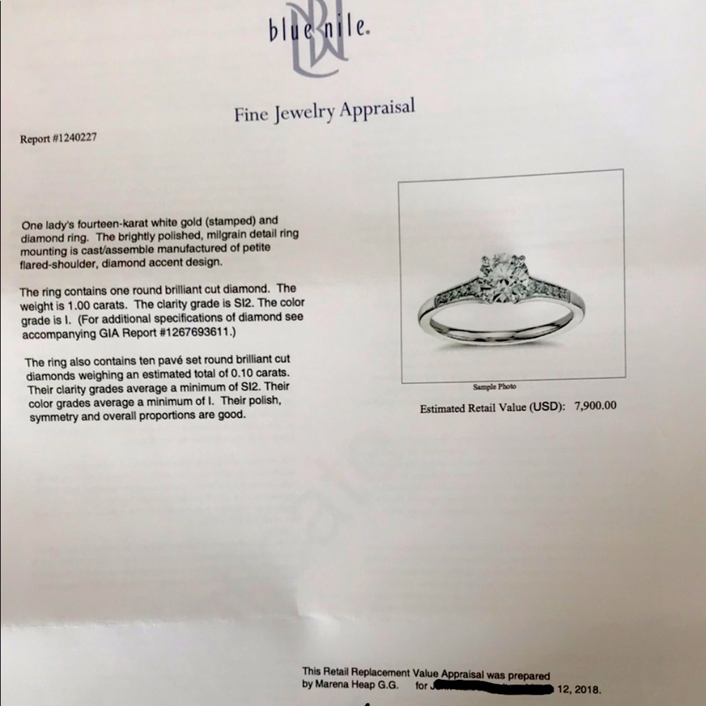 SOLD Engagement Ring!